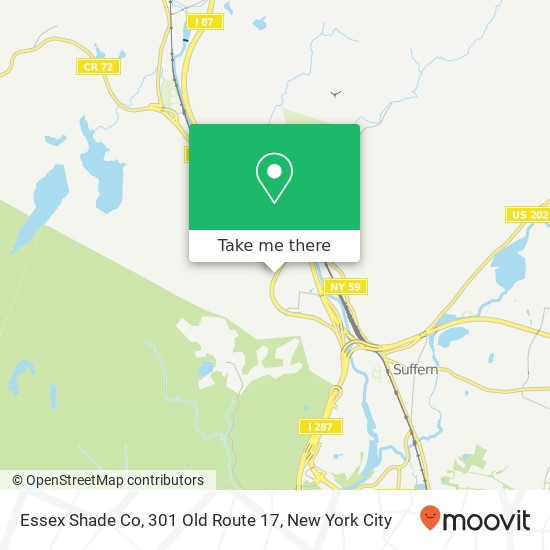 Mapa de Essex Shade Co, 301 Old Route 17