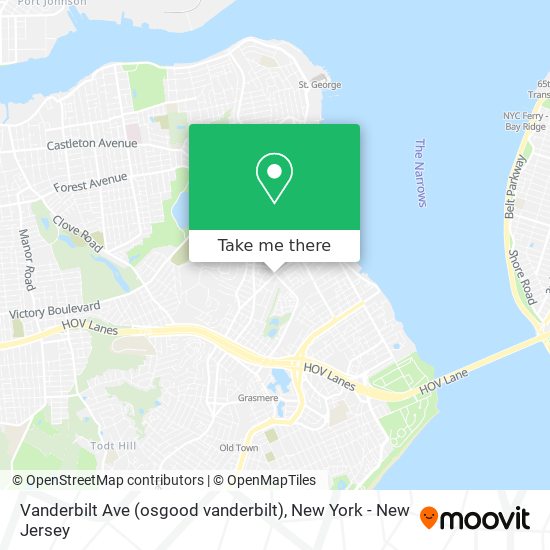 Vanderbilt Ave (osgood vanderbilt) map