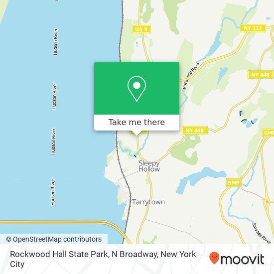 Rockwood Hall State Park, N Broadway map
