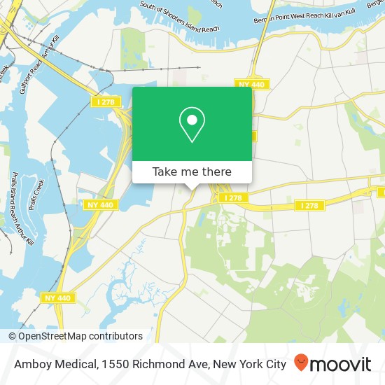 Mapa de Amboy Medical, 1550 Richmond Ave