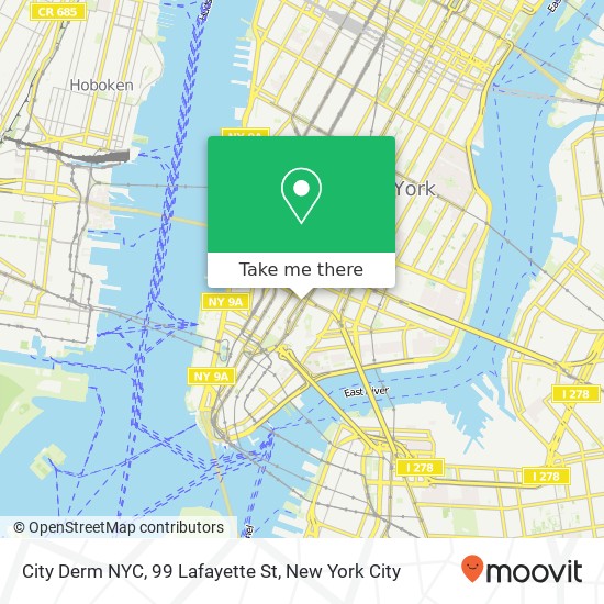 City Derm NYC, 99 Lafayette St map