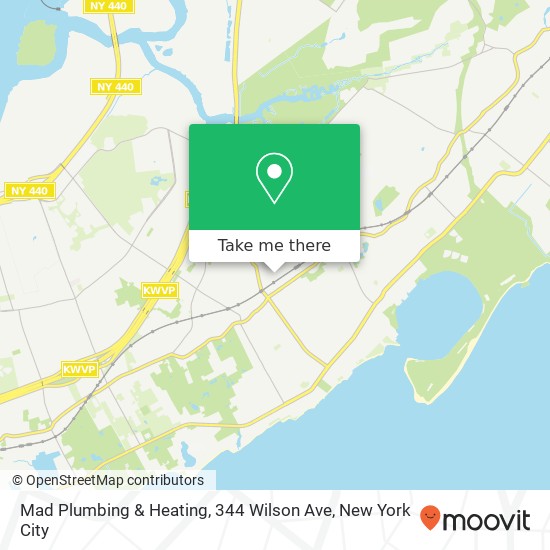 Mapa de Mad Plumbing & Heating, 344 Wilson Ave