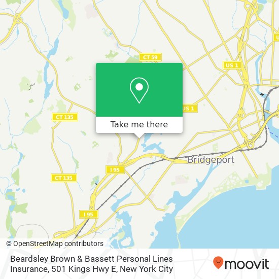 Mapa de Beardsley Brown & Bassett Personal Lines Insurance, 501 Kings Hwy E