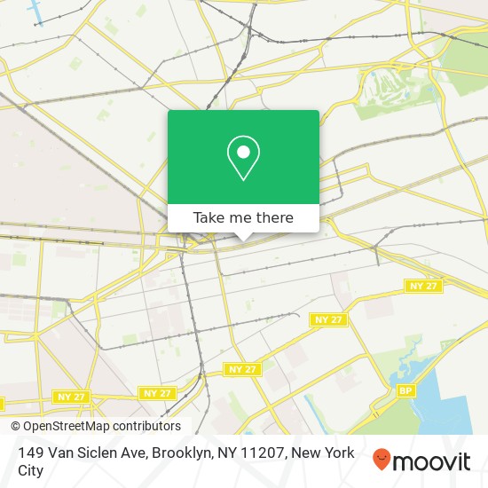 Mapa de 149 Van Siclen Ave, Brooklyn, NY 11207