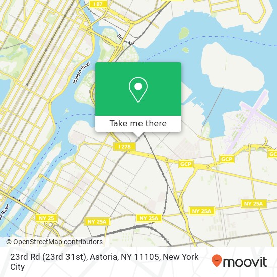 Mapa de 23rd Rd (23rd 31st), Astoria, NY 11105
