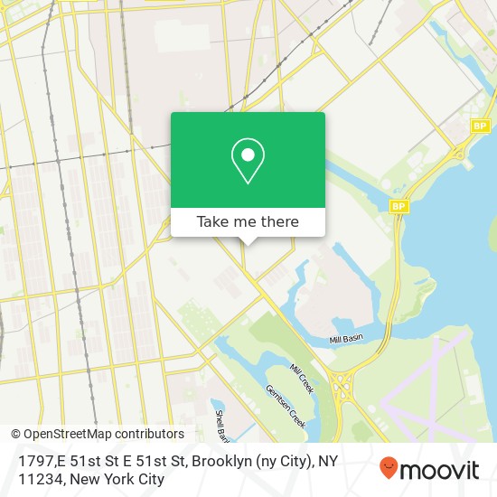 Mapa de 1797,E 51st St E 51st St, Brooklyn (ny City), NY 11234