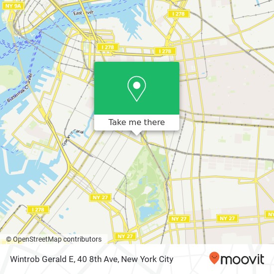 Wintrob Gerald E, 40 8th Ave map