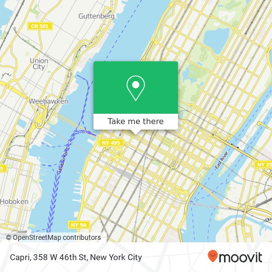 Mapa de Capri, 358 W 46th St