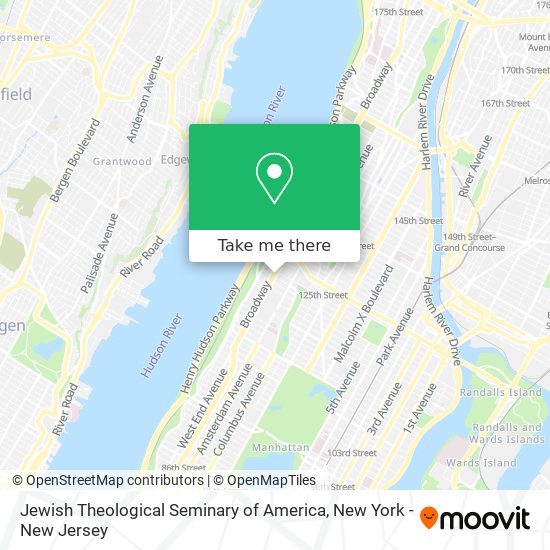 Mapa de Jewish Theological Seminary of America