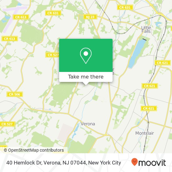 40 Hemlock Dr, Verona, NJ 07044 map