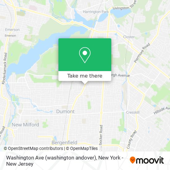 Washington Ave (washington andover) map