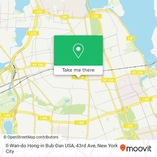 Il-Wan-do Hong-in Bub-Dan USA, 43rd Ave map