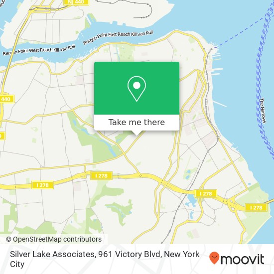 Mapa de Silver Lake Associates, 961 Victory Blvd