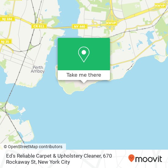 Mapa de Ed's Reliable Carpet & Upholstery Cleaner, 670 Rockaway St