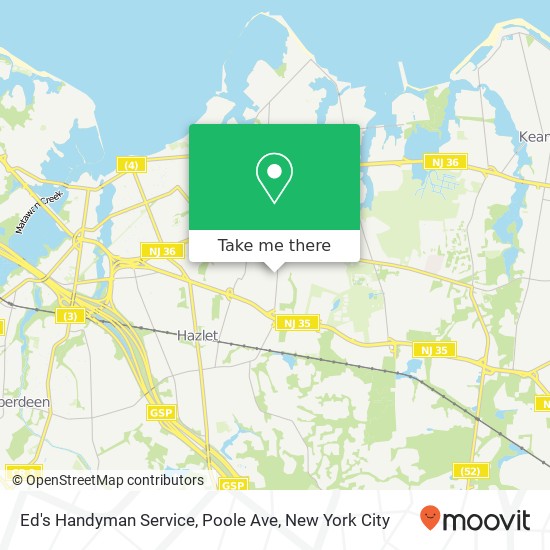 Mapa de Ed's Handyman Service, Poole Ave