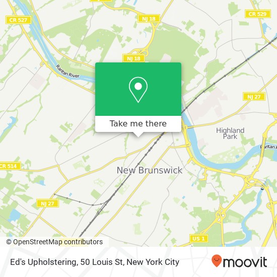 Mapa de Ed's Upholstering, 50 Louis St