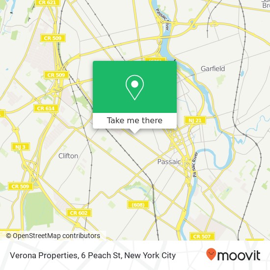 Mapa de Verona Properties, 6 Peach St
