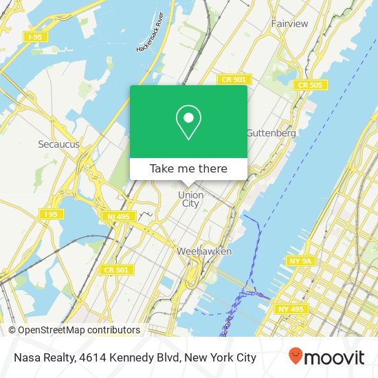 Nasa Realty, 4614 Kennedy Blvd map