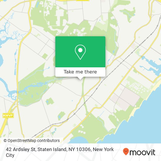 Mapa de 42 Ardsley St, Staten Island, NY 10306
