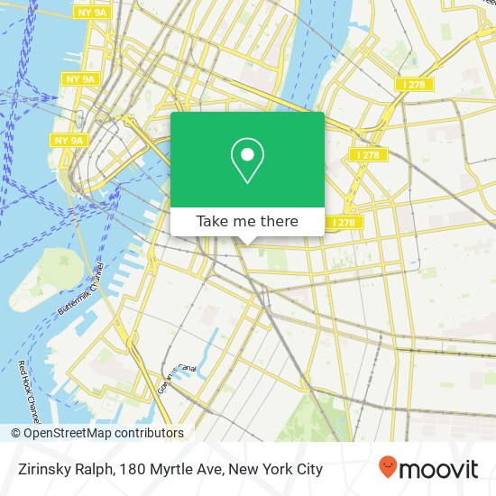 Zirinsky Ralph, 180 Myrtle Ave map
