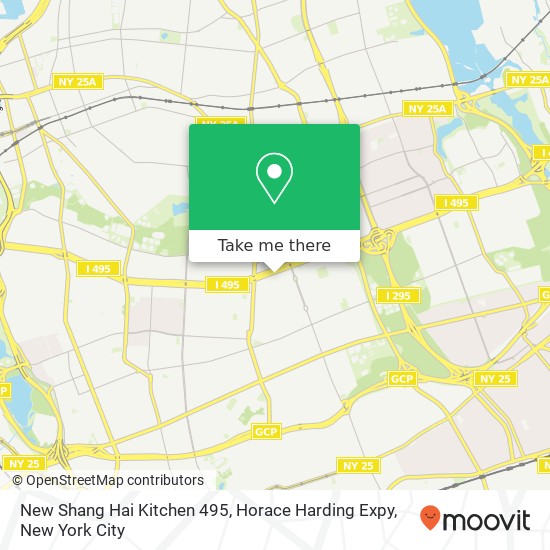 Mapa de New Shang Hai Kitchen 495, Horace Harding Expy