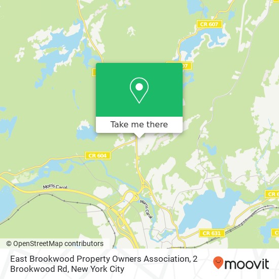 Mapa de East Brookwood Property Owners Association, 2 Brookwood Rd