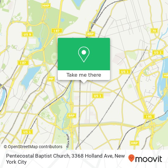 Pentecostal Baptist Church, 3368 Holland Ave map