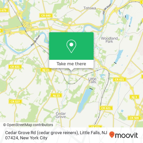 Cedar Grove Rd (cedar grove reiners), Little Falls, NJ 07424 map
