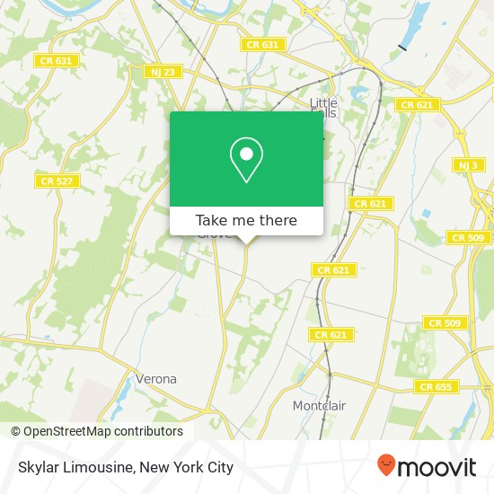 Mapa de Skylar Limousine