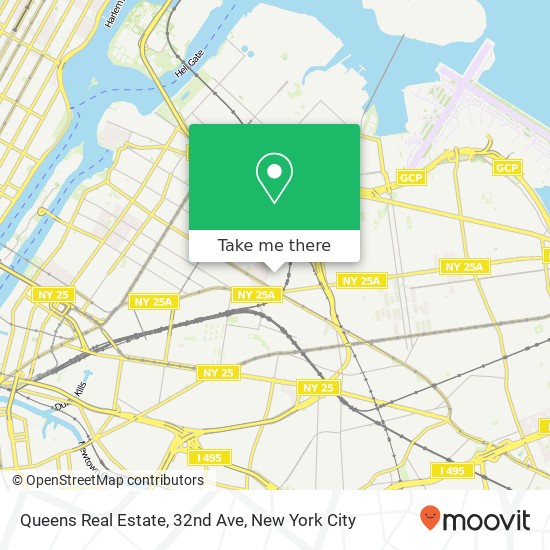 Queens Real Estate, 32nd Ave map