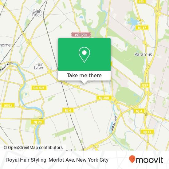 Royal Hair Styling, Morlot Ave map