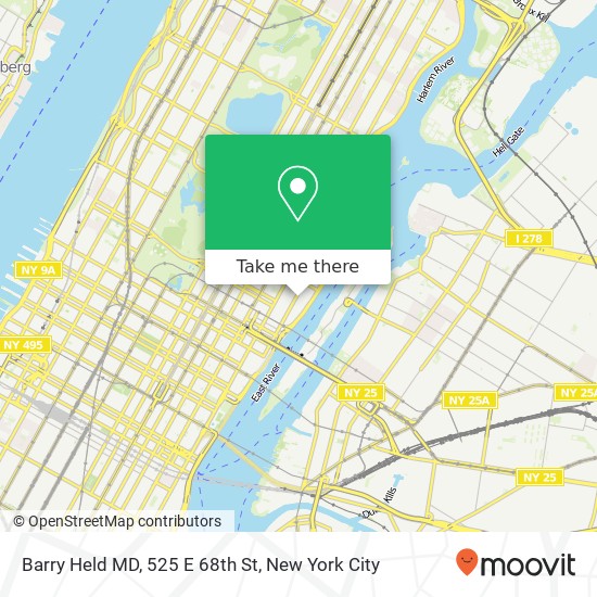 Barry Held MD, 525 E 68th St map