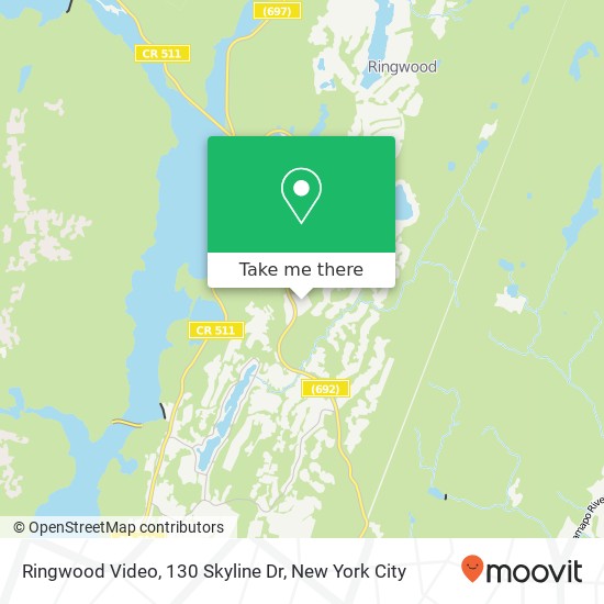 Mapa de Ringwood Video, 130 Skyline Dr