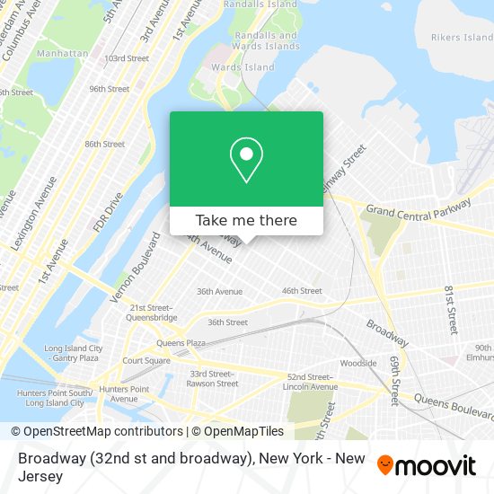Broadway (32nd st and broadway) map