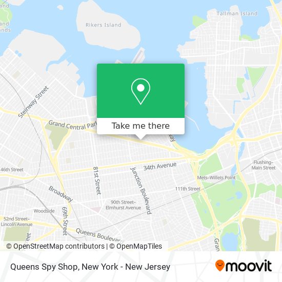 Mapa de Queens Spy Shop