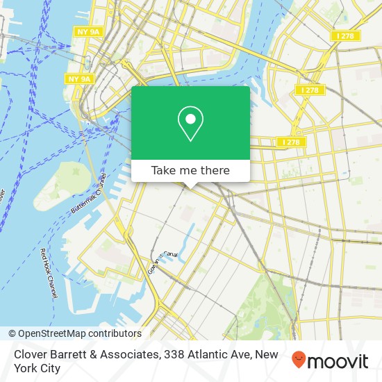 Clover Barrett & Associates, 338 Atlantic Ave map