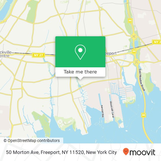Mapa de 50 Morton Ave, Freeport, NY 11520