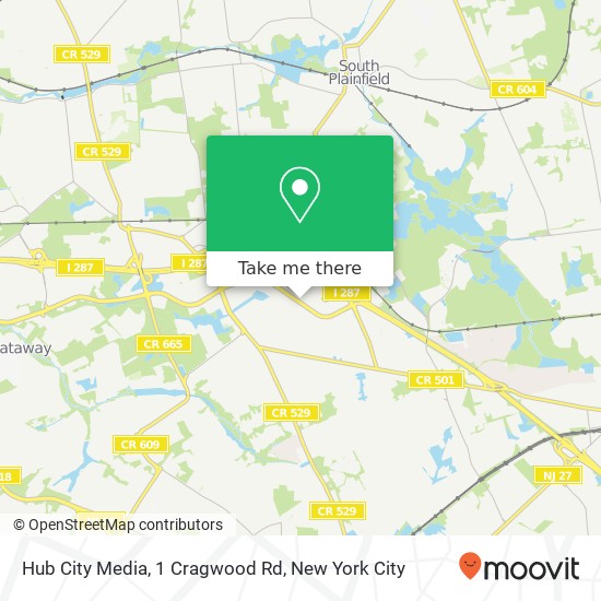 Mapa de Hub City Media, 1 Cragwood Rd