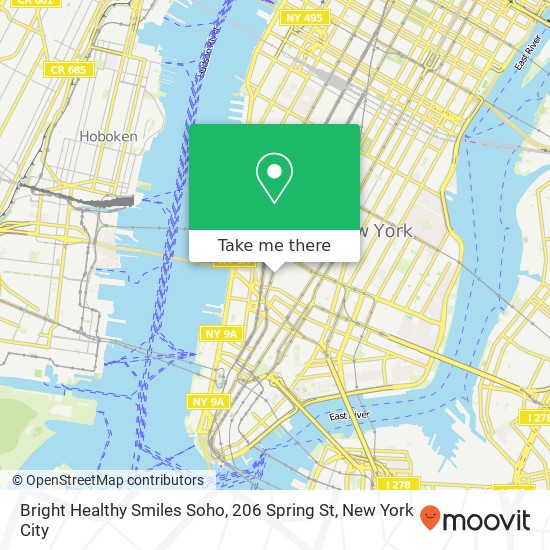 Bright Healthy Smiles Soho, 206 Spring St map