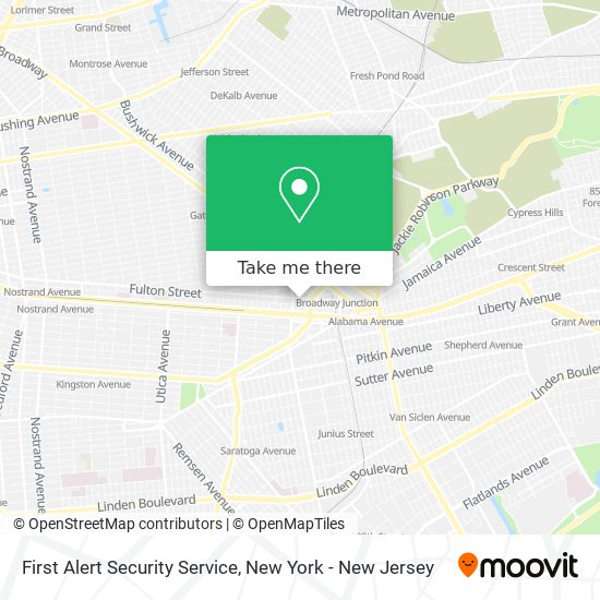 First Alert Security Service map