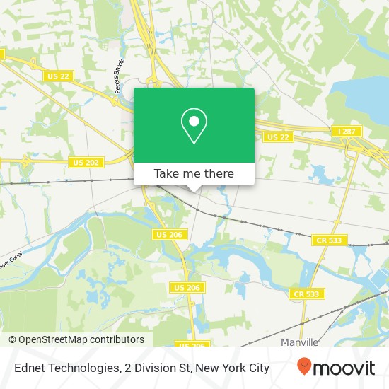 Mapa de Ednet Technologies, 2 Division St