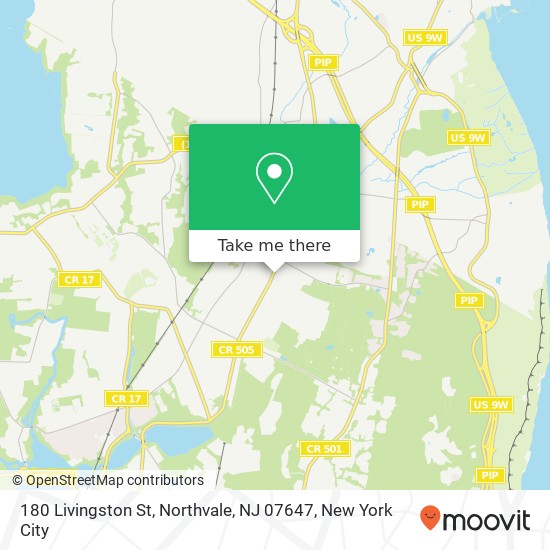 Mapa de 180 Livingston St, Northvale, NJ 07647