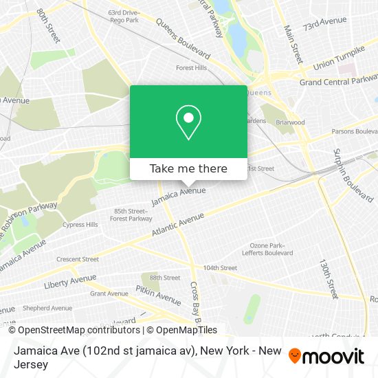 Jamaica Ave (102nd st jamaica av) map