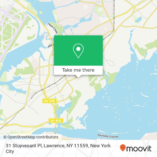 Mapa de 31 Stuyvesant Pl, Lawrence, NY 11559