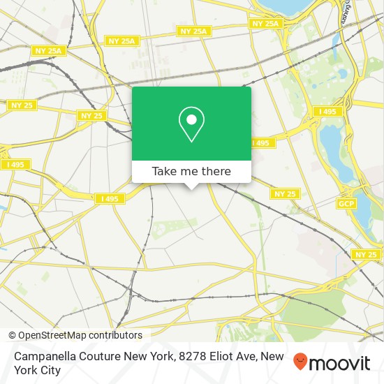 Mapa de Campanella Couture New York, 8278 Eliot Ave