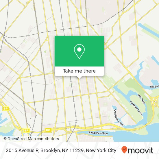 2015 Avenue R, Brooklyn, NY 11229 map