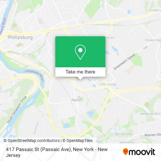 Mapa de 417 Passaic St (Passaic Ave)