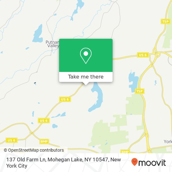 137 Old Farm Ln, Mohegan Lake, NY 10547 map