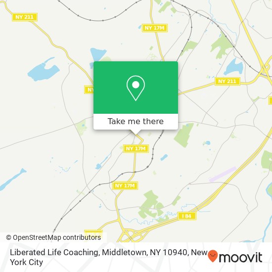 Mapa de Liberated Life Coaching, Middletown, NY 10940
