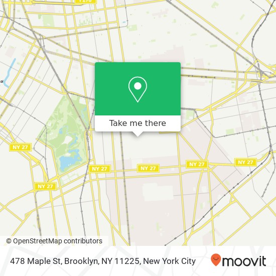 478 Maple St, Brooklyn, NY 11225 map